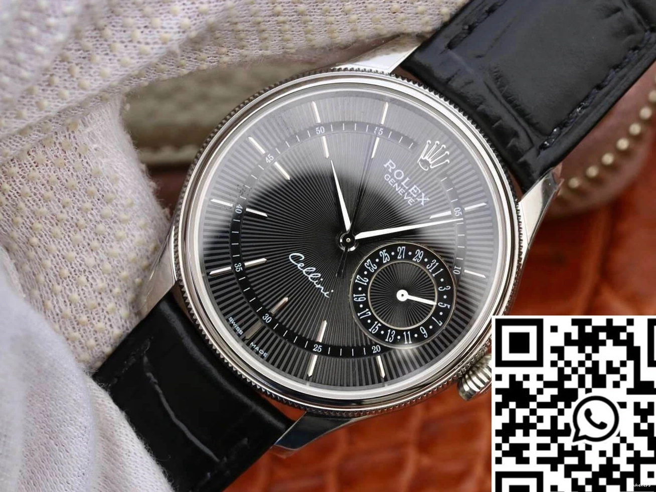 Factory Date Rolex Dial 50519 MKS Black Celini 1108